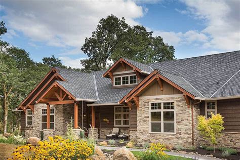 Plan 69582am Beautiful Northwest Ranch Home Plan Rustic House Plans