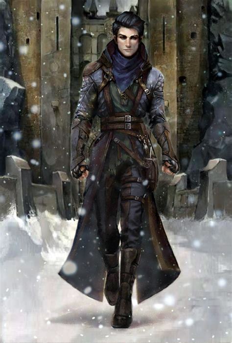 Pathfinder Kingmaker Young Male Human Thief Assassin V2 Fantasy