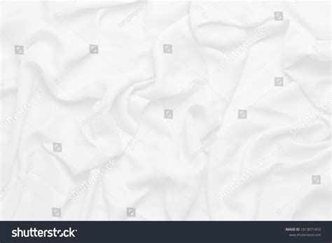 White Cloth Background Soft Wrinkled Fabric Stock Photo 1913071453
