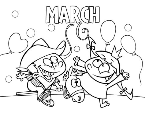 March 1, 2021 march 8, 2021. March coloring page - Coloringcrew.com