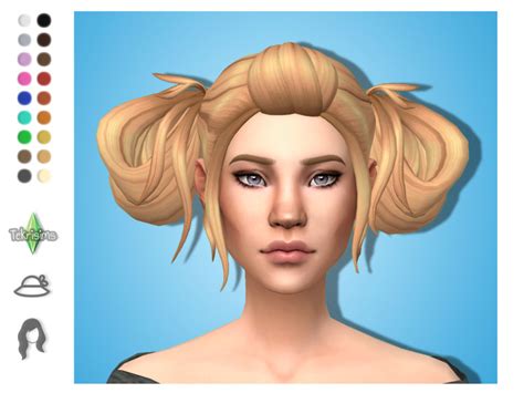 Sims Messy Bun Hair Cc