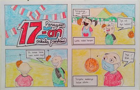 7 Gambar Tema Kemerdekaan Yang Mudah Digambar Terbaru