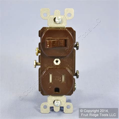 Leviton Brown Tamper Resistant Wall Toggle Light Switch Outlet 15a Bulk