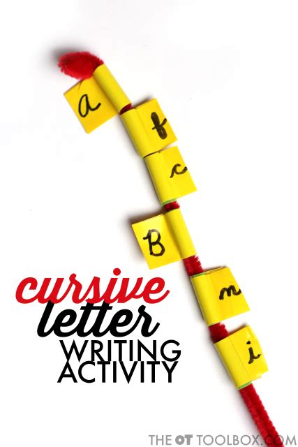 Cursive Letter Identification Activity The Ot Toolbox