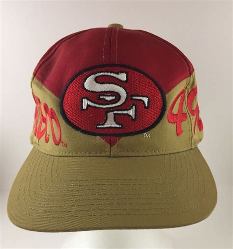 San Francisco 49ers Vtg Snapback Official Nfl Hat Rare 1 Size Fits All