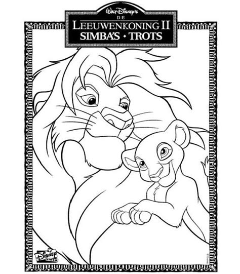 Simba E Chiara Disegni Da Colorare Gratis Cartoon Coloring Pages