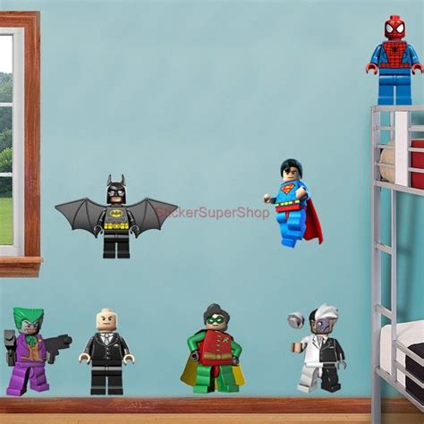 Lego Batman 11 Characters Decal Removable Wall Sticker Decor Art Free