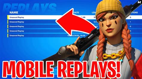 Easy How To Get Replay Mode On Mobile In Fortnite Youtube