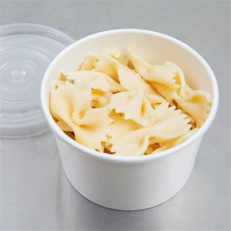 Choice 8 Oz White Double Poly Coated Paper Food Cup With Vented