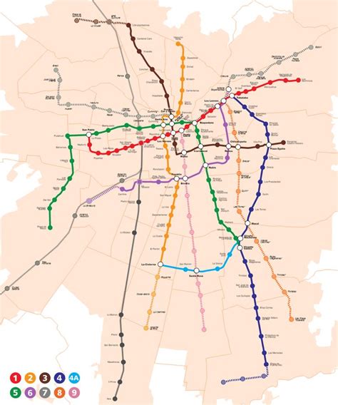 Mapa Metro De Santiago Lineas 10 Google Search Mapa Del Metro