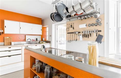 Whether you want to simply replace your old work surfaces and update your kitchen or are undergoing a complete redesign, these worktops are perfect. Grey and Orange Modern Kitchen - Contemporary - Kitchen ...