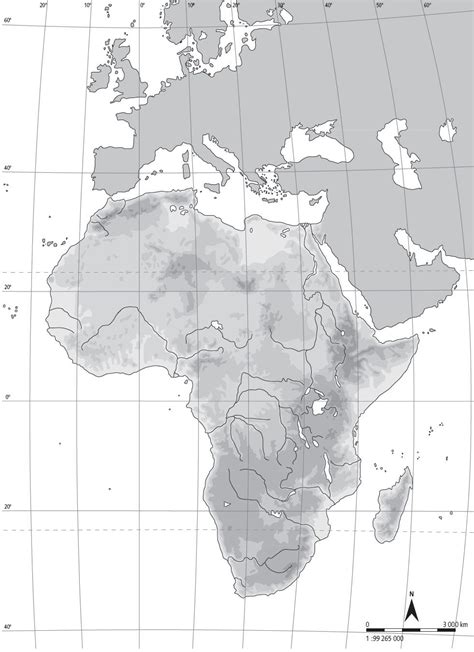 Mapa Fisico Mudo De Espa A En Blanco Y Negro Mapa Fisico