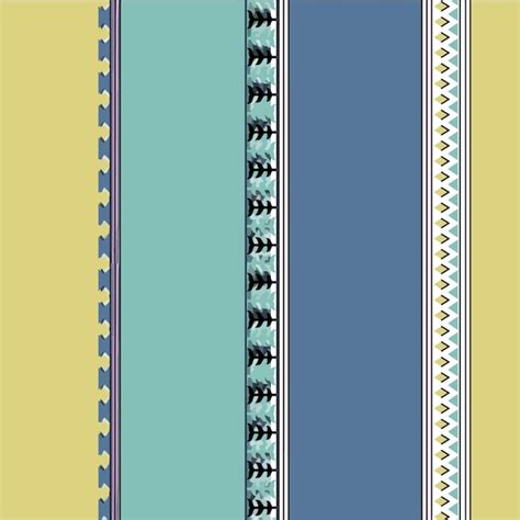 Premium Vector A Set Of Colorful Curtains With A Pattern Of A Design