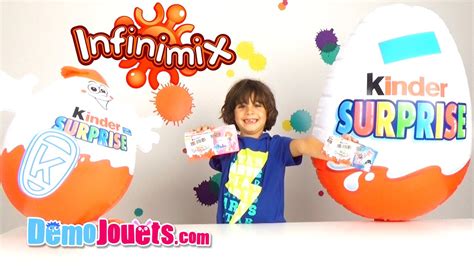 Les nouveaux jouets la reine des neiges 2 ! Oeuf Surprise - Kinder Surprise Infinimix fille & garçon ...