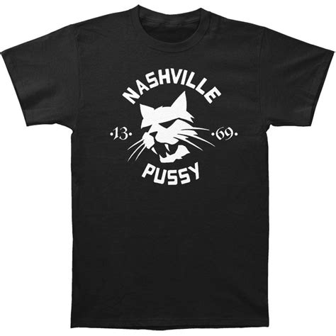Nashville Pussy Mens Bobcat T Shirt X Large Blackmen T Shirtt Shirt