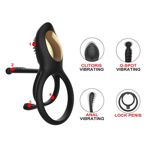 Men Penis Cock Ring Vibrator G Spot Dildo Massager Sex Toys For Women Couples Ebay