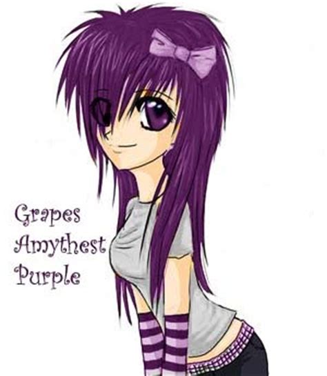 While i know a lot of attention and passion goes into creating characters, i doubt too many people decide on a character's personality based on their hair colour or. Post a picture of an anime character with purple hair or ...