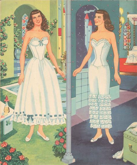 Vntge Uncut 1940s Story Princess Paper Doll Lasr Reproduction~lo Pr~hi