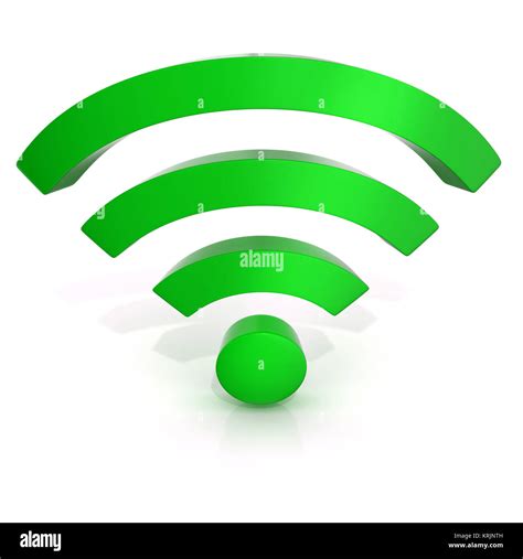 Wireless Network Symbol 3d Stock Photo Alamy