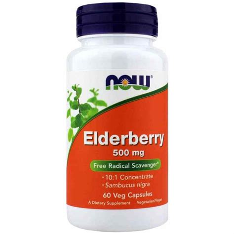 Elderberry 500 Mg Now Foods