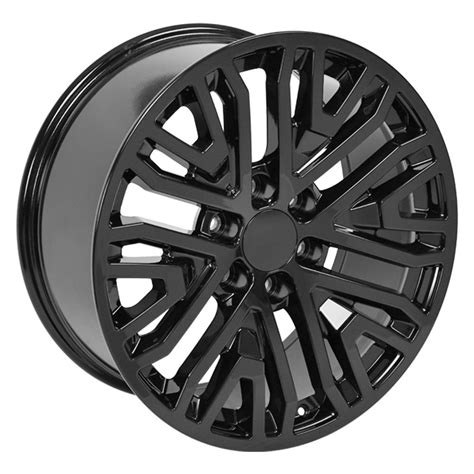 Chevy Gloss Black 20 Inch Six Split Spoke Wheels