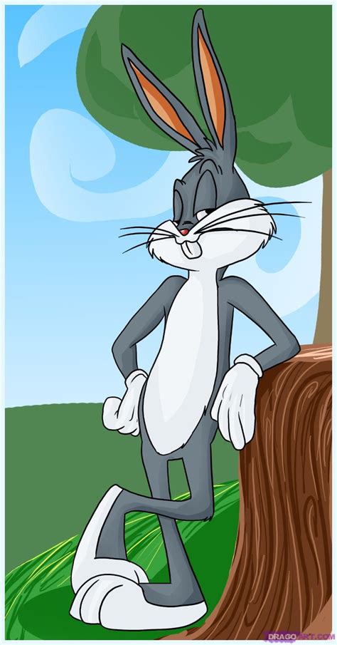 How To Draw Bugs Bunny Step By Step Cartoons Cartoons Draw Classic Cartoon Characters