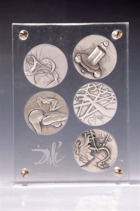 Sold Price Salvador Dali 1904 1989 10 Silver Medals The Ten