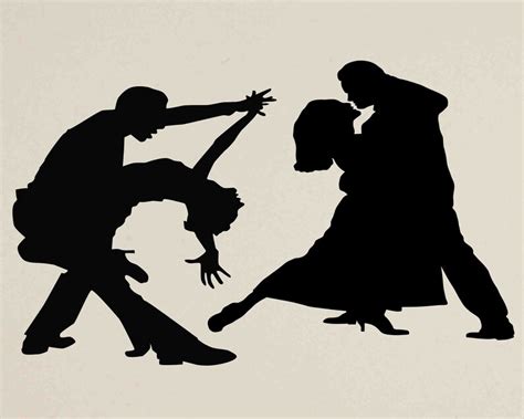 Tanzende Silhouetten Tanzende Menschen Clip Art Paar Tanz Etsyde