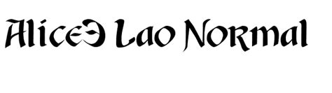 Alice3 Lao Normal Font