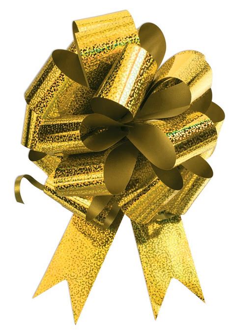 10 5 Gold Pull Bow Pew Bows Wedding Decorations Christmas T Wrap