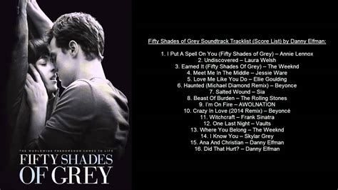 Дакота джонсон, джейми дорнан, дженнифер эль и др. Fifty Shades of Grey Soundtrack Tracklist (OST) by Danny ...