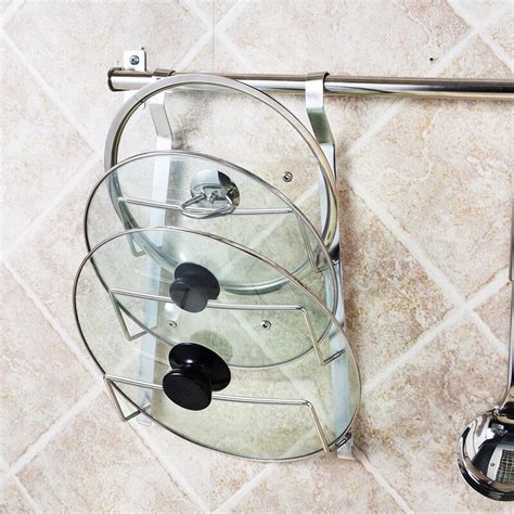 ✅ free shipping on many items! Prep & Savour Pot Lid Organizer Rack Wall Mount Pot Lid ...