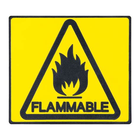 Flammable Sign Set Of 2 For Indoor And Outdoor Use Weatherproof