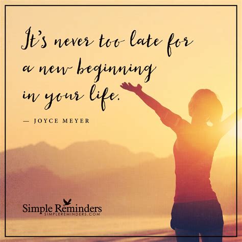 A new beginning by Joyce Meyers | Simple reminders, Motivational quotes