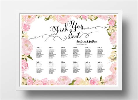 33 Powerpoint Seating Chart Template Wedding