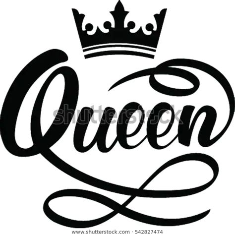 queen hand lettering crown stock vector royalty free 542827474 shutterstock queen tattoo