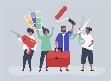 Download Character illustration of home improvement concept ...