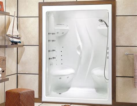 Stamina 60 I 1 Piece Shower With Roof Maax Shower Stall One Piece Shower Stall One Piece