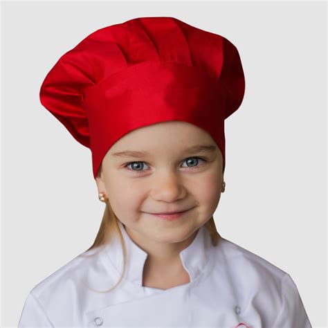 Nibano Kids Chefs Hat Red Available In 30 Colours