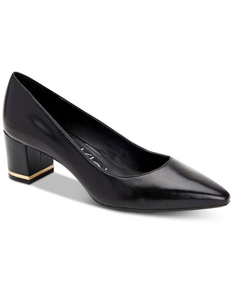 Calvin Klein Womens Nita Almond Toe Pumps And Reviews Heels And Pumps