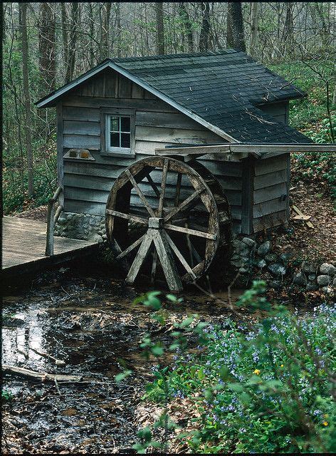 Water Wheel By Rexp2 Via Flickr Old Grist Mill Windmill Water Old