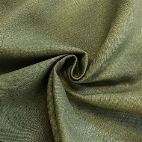 Linen Fabric 60 Wide Natural 100 Linen By The Yard Olive