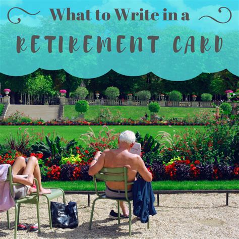 Retirement Messages To Write In A Card Holidappy