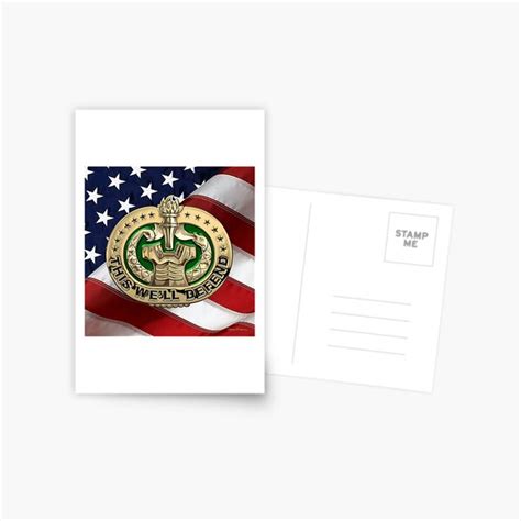 Us Army Drill Sergeant Identification Badge Over American Flag