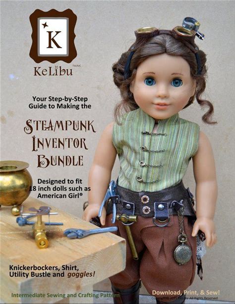 Steampunk Inventor Bundle Doll Clothes Pattern For 18 Inch Etsy
