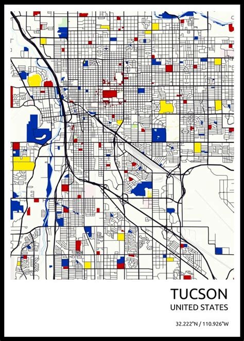 Tucson City Maps Design City Maps Map