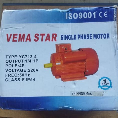 Jual Dinamo Motor Listrik 14 Hp Single Phase Motor Vema Star Yc712 4