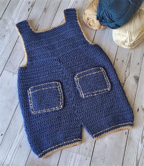 Crochet Pattern Baby Overalls Newborn To 3 Years Etsy