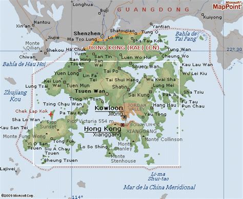 Mapa De Hong Kong Mapa Físico Geográfico Político Turístico Y