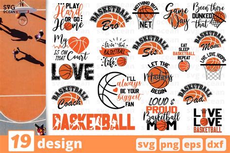 Basketball Svg Bundle Basketball Cut File Basketball